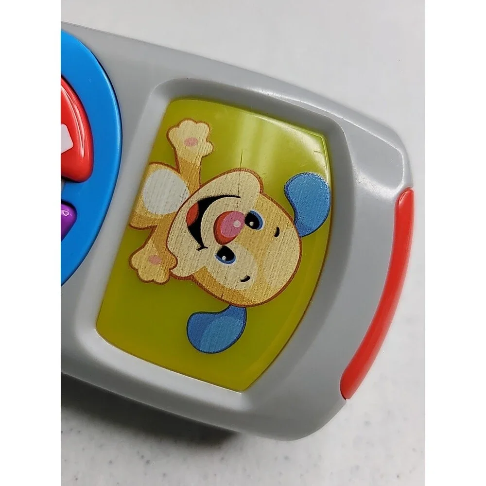 Fisher Price Puppy TV Remote Laugh & Learn Toy Sounds And Lights Learning Toy Wo
